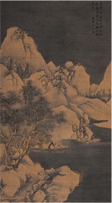 黄克晦［明·嘉靖］雪江赏梅图立轴