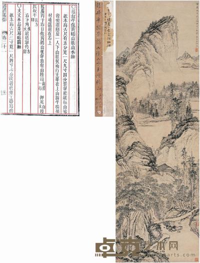 陆治（1496～1576）倣黄鹤山樵山水立轴 138.4×44.4cm