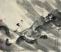 傅抱石（1904?1965）云中君图镜片