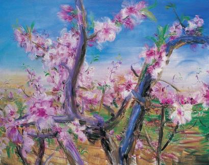 周春芽（b. 1955）三月的龙泉