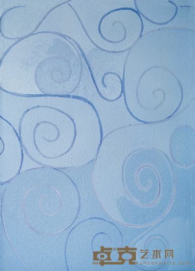 季大纯（b.1968）蓝色螺旋形 150×110cm