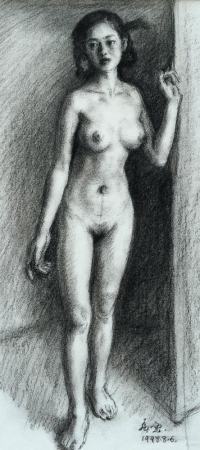 杨飞云（b.1954）女人体素描
