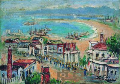 林达川(1912~1985)鼓浪屿之二 38.5×54.5cm