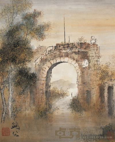 高剑父 山水 立轴 50×40cm
