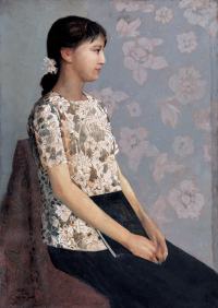 夏培耀 1978年作 少女肖像