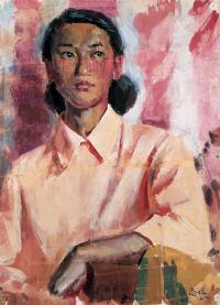 靳尚谊 1978年作 女肖像