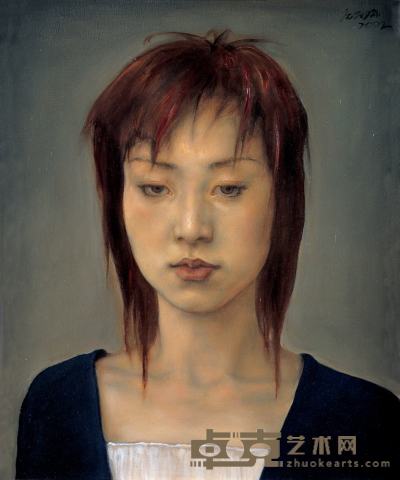 庞茂琨 2002年作 肖像 55×46cm