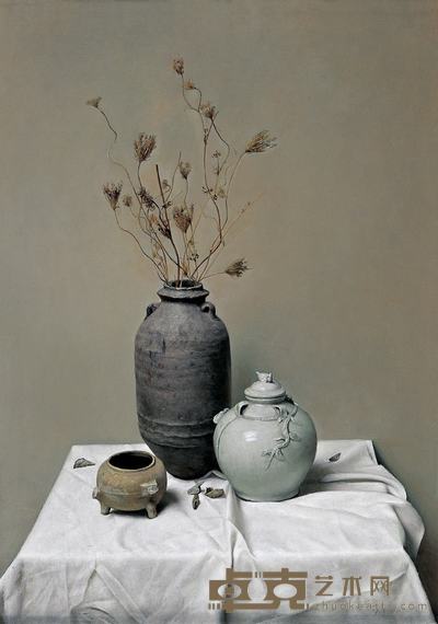 袁宗宝 2007年作 秋之韵 92×65cm