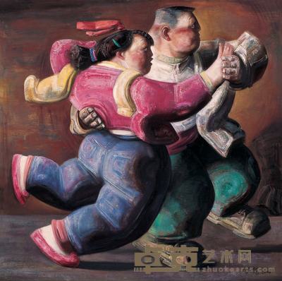 宫立龙 2006年作 华尔滋舞步 100×100cm