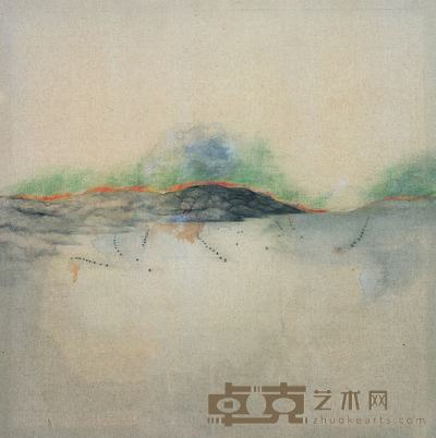 火山游泳 140×140cm