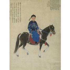 A COURT PORTRAIT OF A NOBLEMAN ON HORSEBACK

