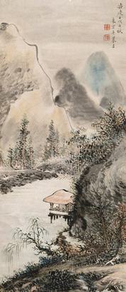 朱鹤年 壬戌（1802年）作 山水 立轴