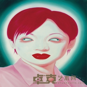 俸正杰 2005年作 Chinese girl series 90.8×90.8cm