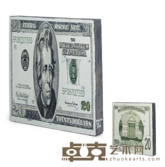 王晋 20 Dollars 74.9×74.3×9.5cm
