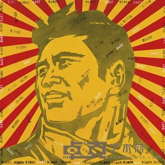 王广义 2003年作 Face of the Believer 198.7×198.7cm