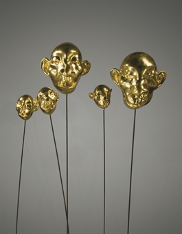 方力钧 Golden Heads Series
