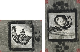 蔡国强 Body Landscape No. 1 & No. 2