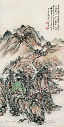 赵云壑 1916年作 武夷叠嶂 立轴