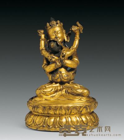 明 金钢萨埵金修像 16.5×23cm