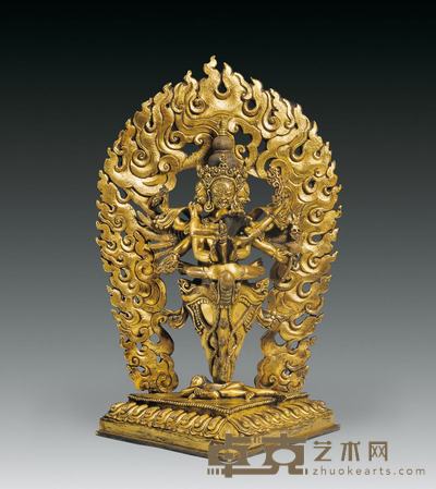 清 普巴金刚 19×29cm