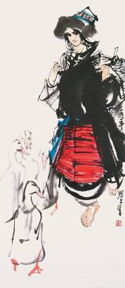 牧鸭图