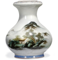 中国FAMILLE罗斯矮小花瓶