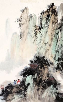 深山访友图