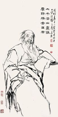 大千居士造像