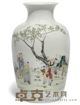 A Chinese famille rose vase 27.5cm