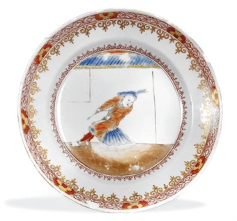 A CHINESE EXPORT, DUTCH MARKET FOLLY PLATE