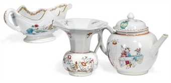 A SMALL GROUP OF CHINESE EXPORT FAMILLE ROSE PORCELAIN