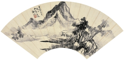 錢 松（1818～1860） 溪山小築圖