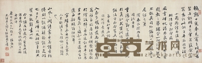 張鳴珂（1828～1908） 行書倦圃尺牘 26×80cm