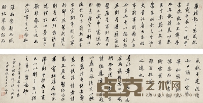 姚 鼐（1731～1815） 行書文心雕龍 24×196cm