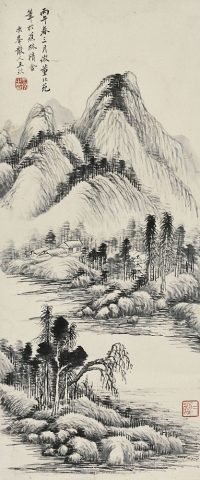 王 玖（1745～1798） 倣董源山水