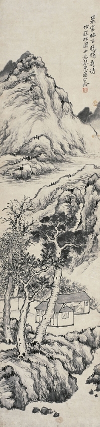 蔣寶齡（1781～1840） 林下看詩圖