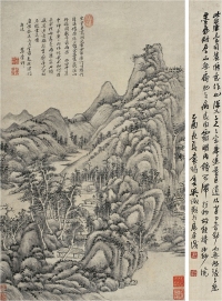 王原祁（1642～1715） 溪山草閣圖