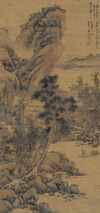 藍 瑛（1585～1664後） 松岳同春圖