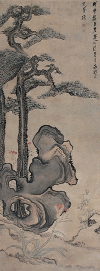 陳洪綬（1598～1652） 松石圖