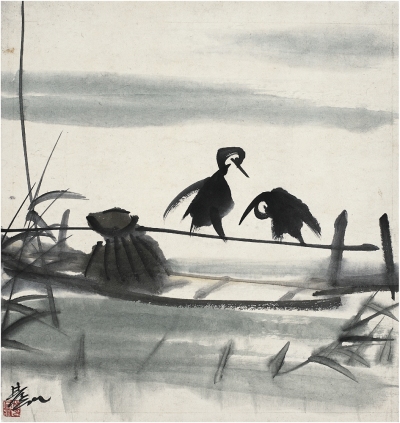 林風眠（1900～1991） 魚鷹圖