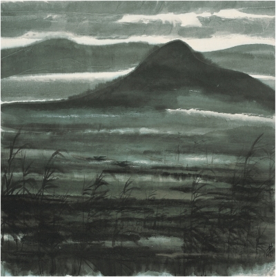 林風眠（1900～1991） 蘆塘秋鶩圖