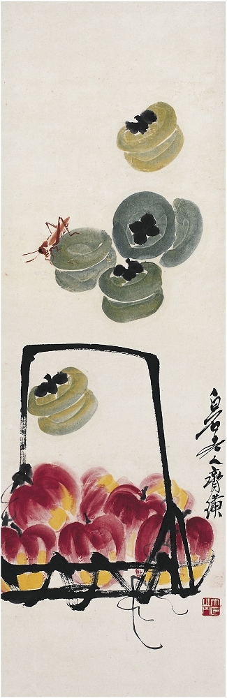 齊白石（1863～1957） 雙果秋實圖