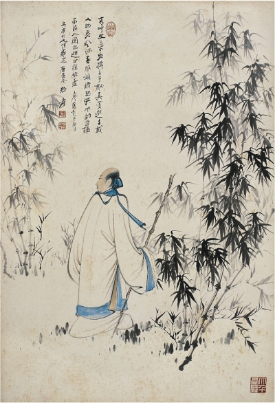 張大千（1899～1983） 竹林高士圖