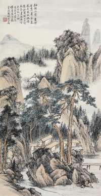 馮超然（1882～1954） 松山書屋圖