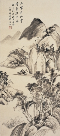 吳華源（1893～1972） 雲山流泉圖