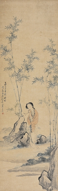 王 素（1794～1877） 修竹仕女圖