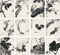 唐 雲（1910～1993） 花鳥冊