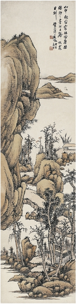 吳 徵（1878～1949） 蒼江歸帆圖