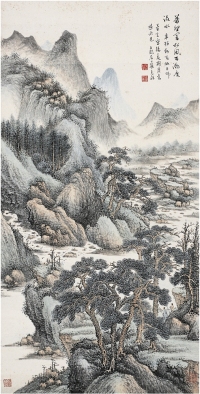 張石園（1899～1959） 萬壑松風圖