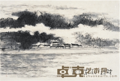 陳佩秋（1923～ ） 富春山色圖 26×38cm
